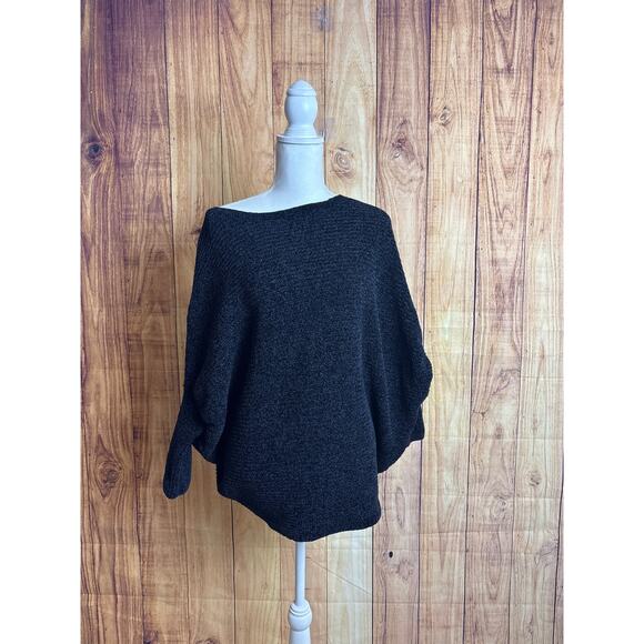 Hyfve Chenille Dolman Sleeve Sweater Black Women's Size M - Picture 1 of 5